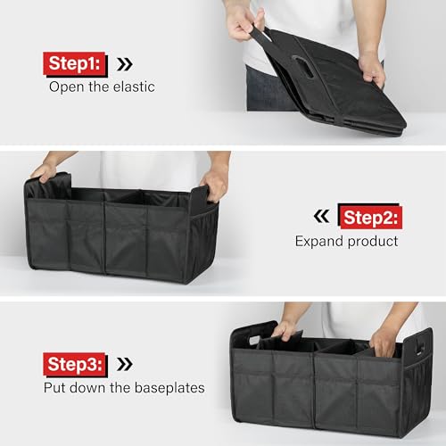Simple Deluxe Organizador de maletero para coche/SUV/camión,