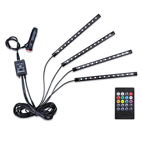 LivTee Luces LED para interiores de automóvil, 4 unidades, 4