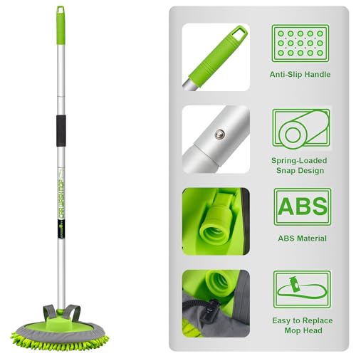 anngrowy - Kit de de microfibra de 62" para lavar el automóv