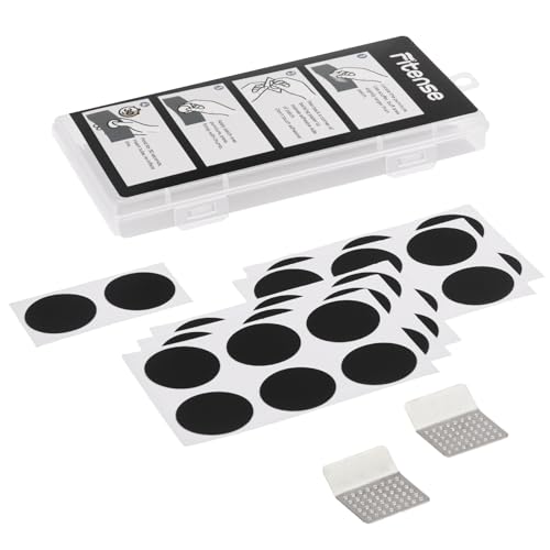 Kit de reparación de neumáticos de bicicleta, con 26 parches