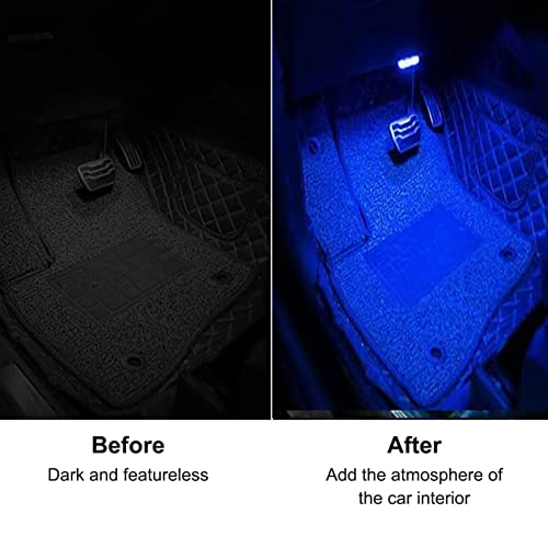 4 luces LED inalámbricas para el interior del automóvil, 7 c