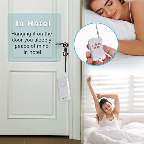 Topvico Alarma de vibración activada para manija de puerta,
