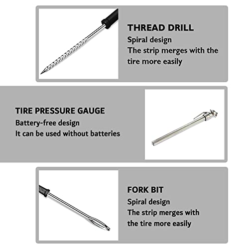 OFBAND Kit de aparejos de reparación de neumáticos con tapon