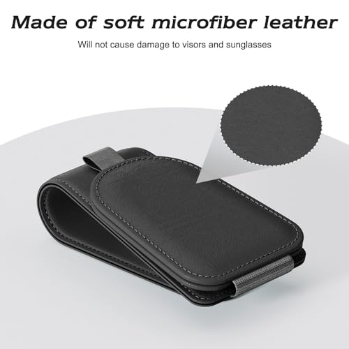 Sotfamily Soporte para lentes de sol para visera de automóvi