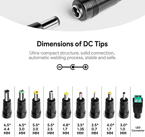 HKY Adaptador universal de 15 V 60 W AC/DC Fuente de aliment