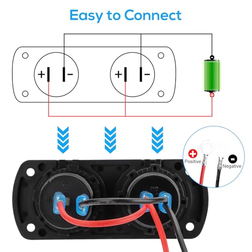 Linkstyle Toma de corriente USB para RV, enchufe para encend