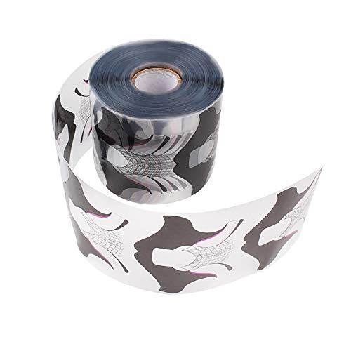 Yigo 100 unids/rollo de calcomanías de forma de uñas, guía d