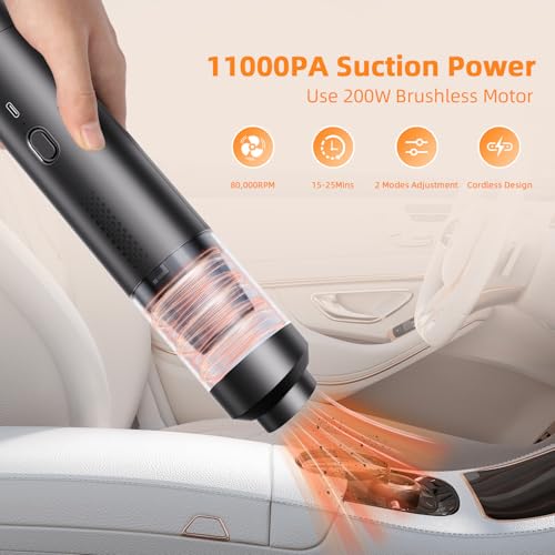 Mini aspiradora inalámbrica para automóvil de alta potencia