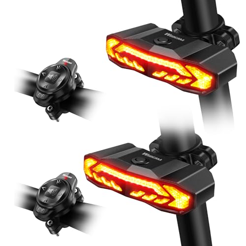 WSDCAM Bike Cargo Rack Tail Light with Turn Signals and Brak