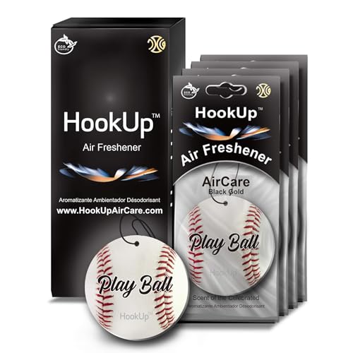 Hookup - Ambientador de aire para automóvil de béisbol, paqu