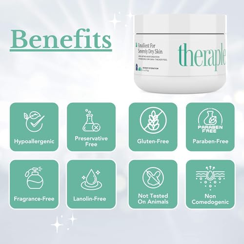 THERAPLEX Crema emoliente para piel seca, sin parabenos ni c