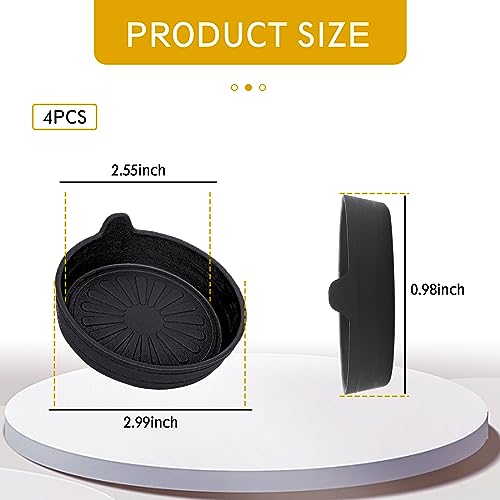 ZKFAR 4 posavasos de elastómero termoplástico (TPE), univers