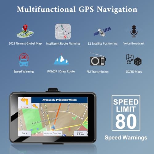 Actualización de navegación GPS para camión, pantalla GPS de
