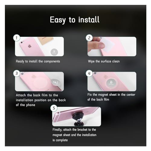 Augeny Soporte magnético para teléfono celular, 360 grados,