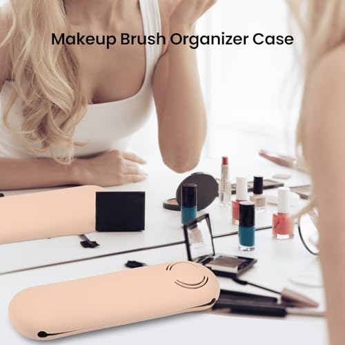 Soporte para brochas de maquillaje de viaje, estuche organiz