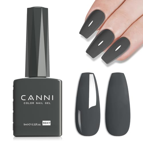 CANNI Esmalte de uñas de gel gris, 1 unidad de esmalte de uñ