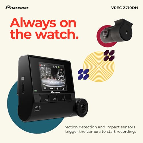 Pioneer VREC-Z710DH - Cámara de tablero de alta definición,