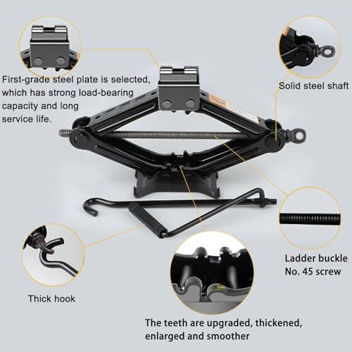 Kit de gato de automóvil para automóvil, SUV, camión, gato d