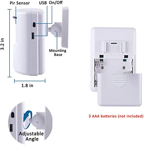 Alarma con sensor de movimiento, alarma inalámbrica de entra