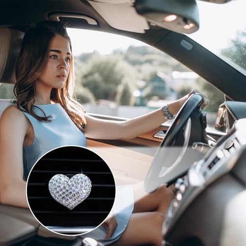 4 clips de ventilación de automóvil en forma de corazón, dif
