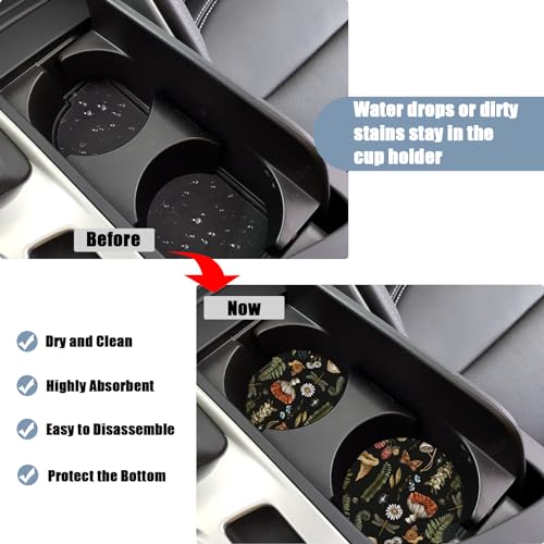 Posavasos para automóvil, posavasos de cerámica absorbente d