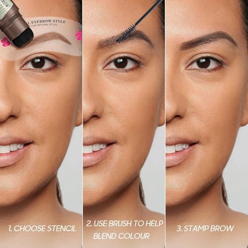 Kit de plantillas de sellos para cejas, kits de plantillas d