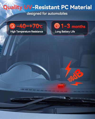 ELECTOP - Alarma de vibración antirrobo para automóvil, alar