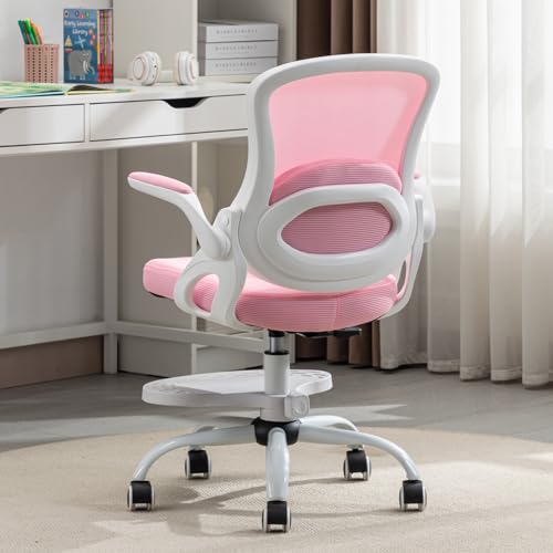 Silla de escritorio para niños, silla de estudio ergonómica con altura