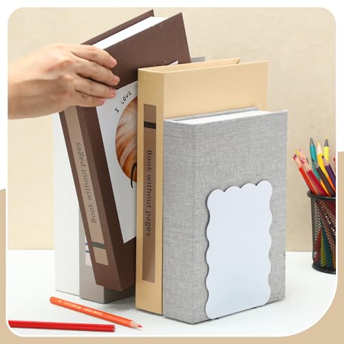 Zonon 1 par de sujetalibros de metal festoneado para libros