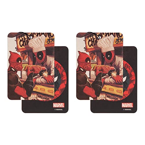 Plasticolor 005632R01 Marvel Deadpool Ambientador de 2 lados