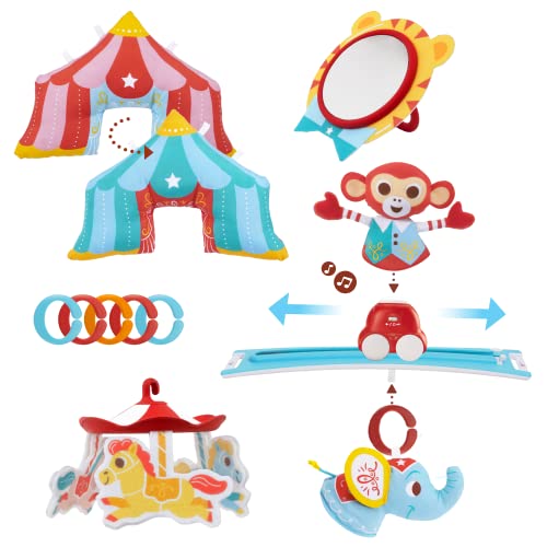 Yookidoo Circus Baby Playmat Gym. con móvil motorizado musical, almoha
