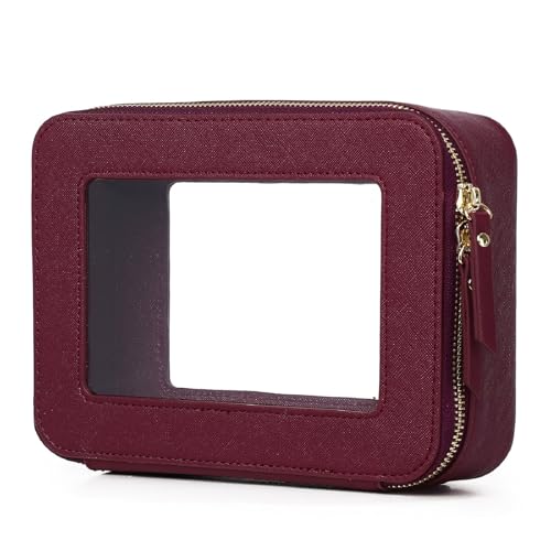 Bolsa de maquillaje transparente pequeña para cosméticos y a