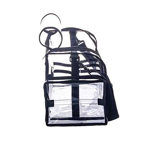Bolsa grande profesional profesional de PVC transparente par