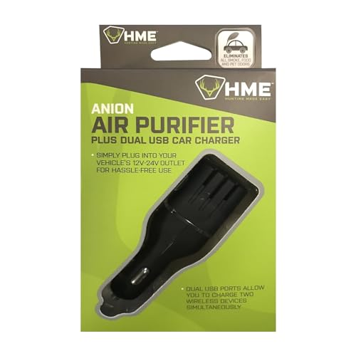 HME Scent Slammer - Purificador de aire para automóvil con p