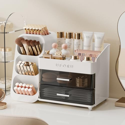 Makeup Organizer for Vanity, Countertop Organizer With Drawe