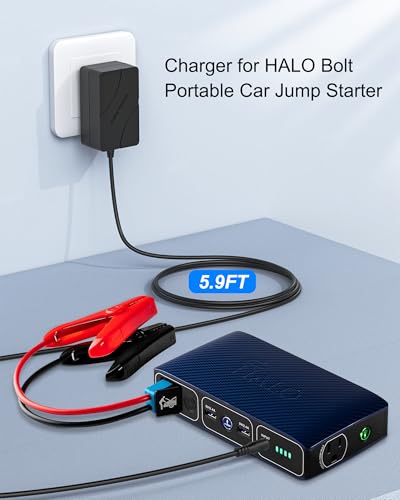 VHBW Cargador de 14 V para Halo Bolt Car Jump Starter Compat