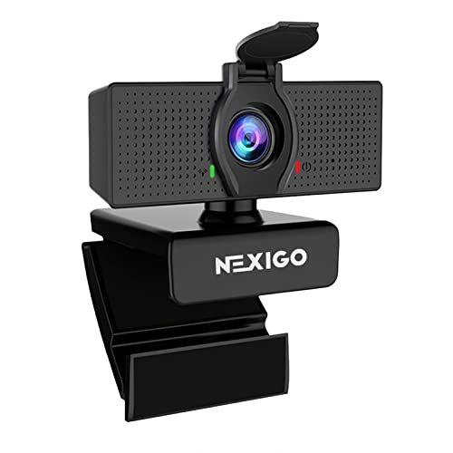 NexiGo Cámara web N60 1080P con micrófono, FOV ajustable, zo