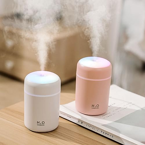 Mini humidificador portátil, colorido, niebla fría, alimenta