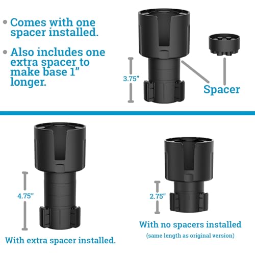 Expansor de portavasos para automóvil (base larga), extensor