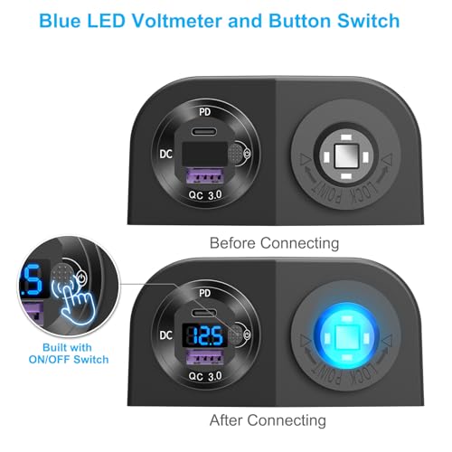 Panel tipo tienda de campaña de 12 V con salida USB iluminad