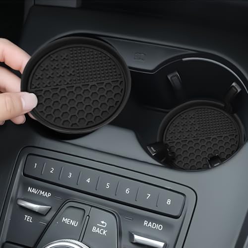 4 posavasos para automóvil, tapete de silicona antideslizant