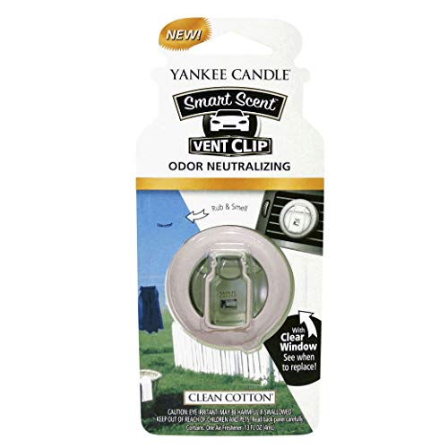 Yankee Candles - Ambientador para auto, 4 unidades, Clean Co