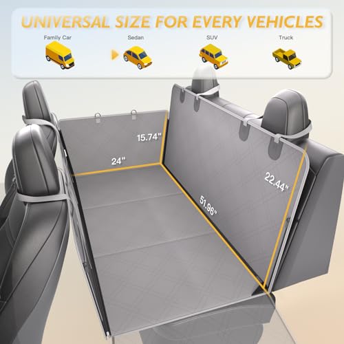 TOOLIOM Funda de asiento de automóvil para perro, parte infe