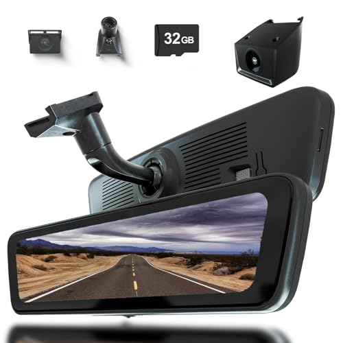 9.66″ Rear View Mirror Camera OEM with IPS Screen, Detached