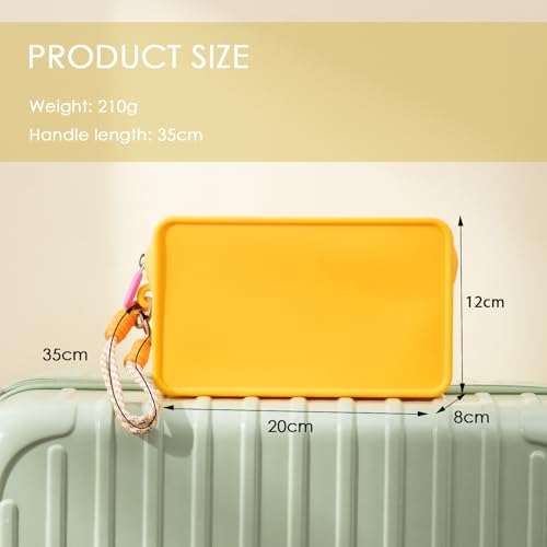 Travistar Bolsa de maquillaje de viaje de silicona para muje