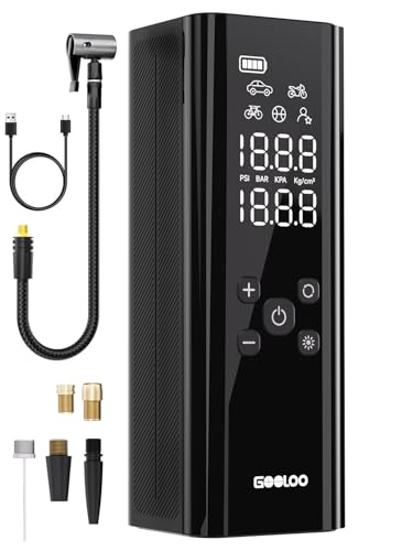 GOOLOO Compresor de aire portátil GT150, inflador de neumáti