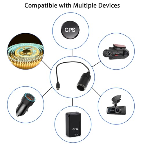 Adaptador de cargador de coche USB-C 12V 3A 36W - Carga rápi