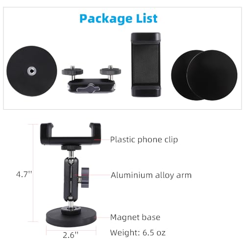 Soporte magnético para teléfono con brazo mágico de cabeza e