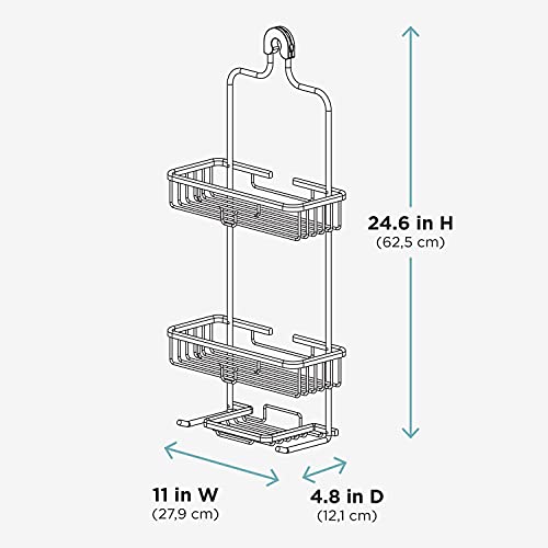Zenna Home Organizador de baño colgante a prueba de óxido, e