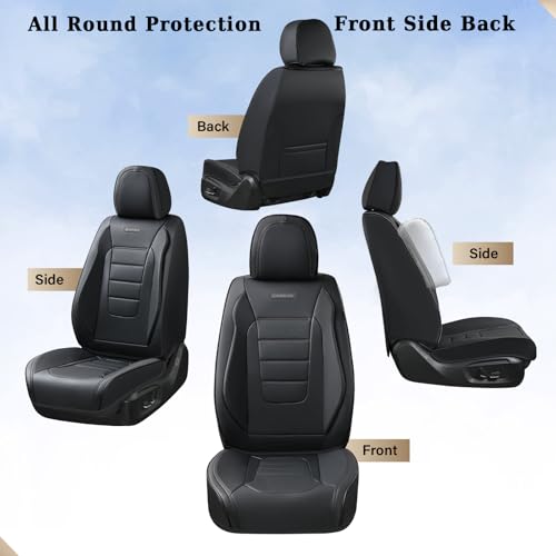 Coverado Juego completo de fundas de asiento de automóvil, c